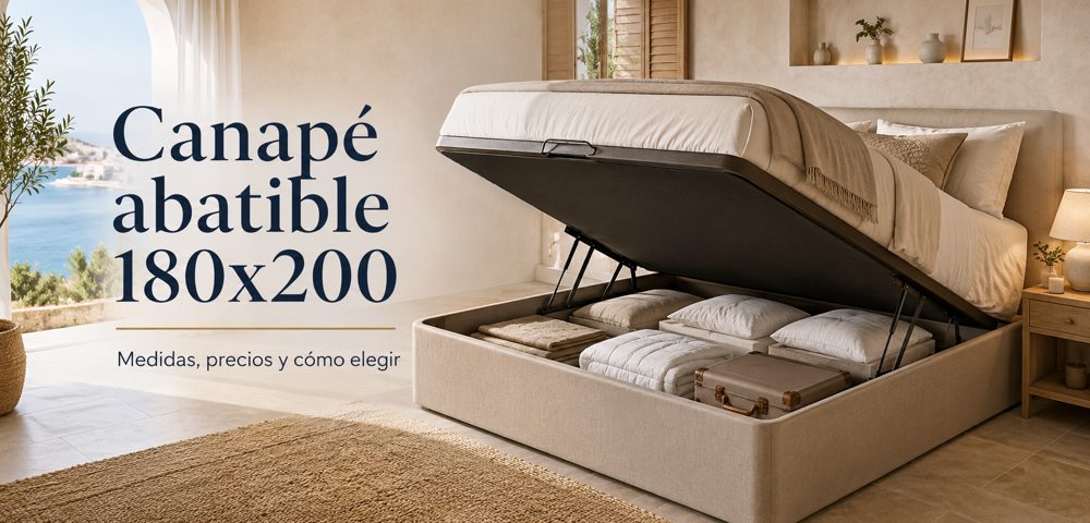 Canapé abatible 180x200: medidas, precios y cómo elegir