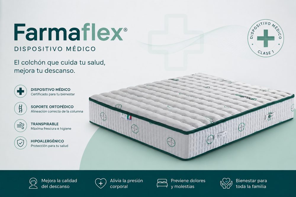 Farmaflex: el único colchón certificado como Dispositivo Médico CE que puedes comprar en Valencia